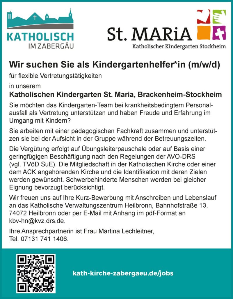 Kindergartenhelfer*in Stockheim